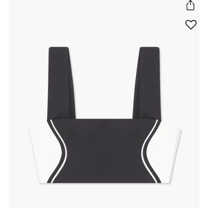 WeWoreWhat HOURGLASS COLORBLOCK LONGLINE BANDEAU BRA TOP - Size L - NWT